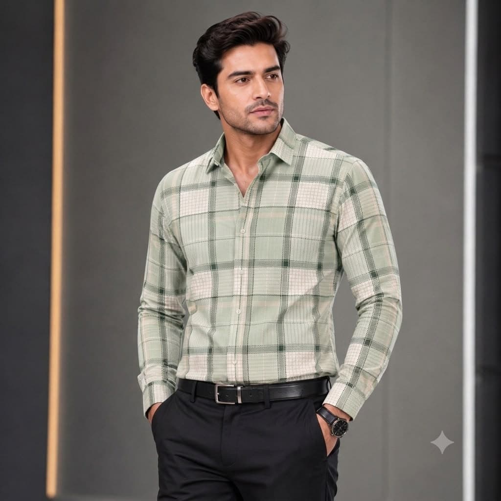 hunter Man's check Shirt 4