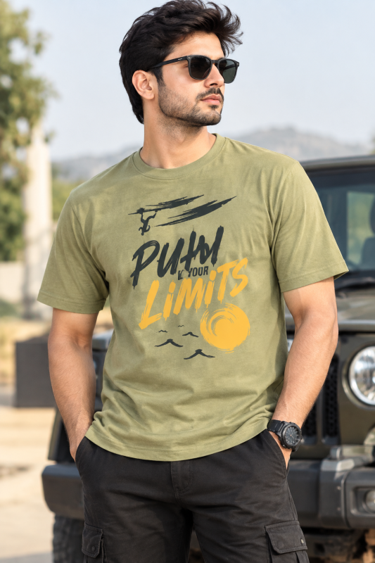 Hunter Man's green t shirt