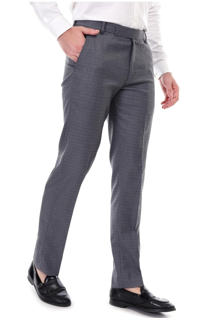 Hunter Men's blue checks colour formal pent