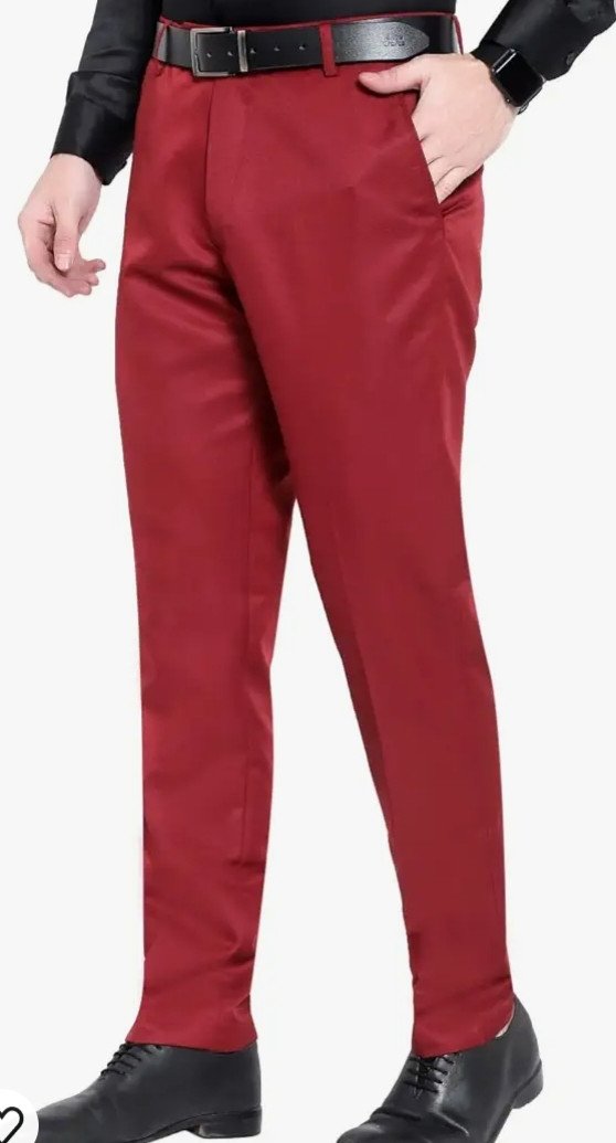 Hunter Men's red colour formal pent
