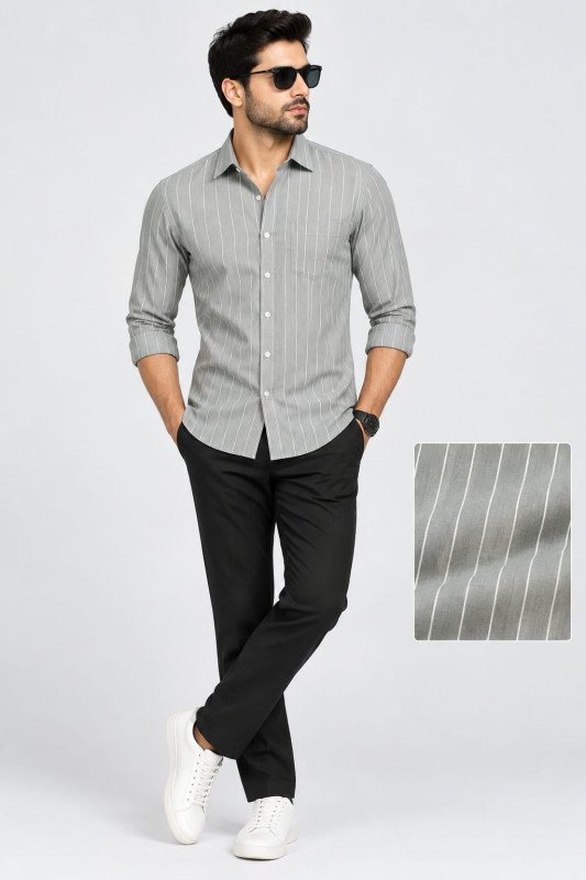 hunter Man's gray line  Shirt