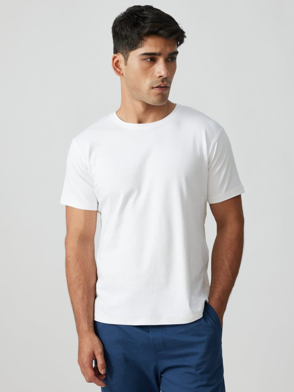 Hunter white Round Nack T shirt