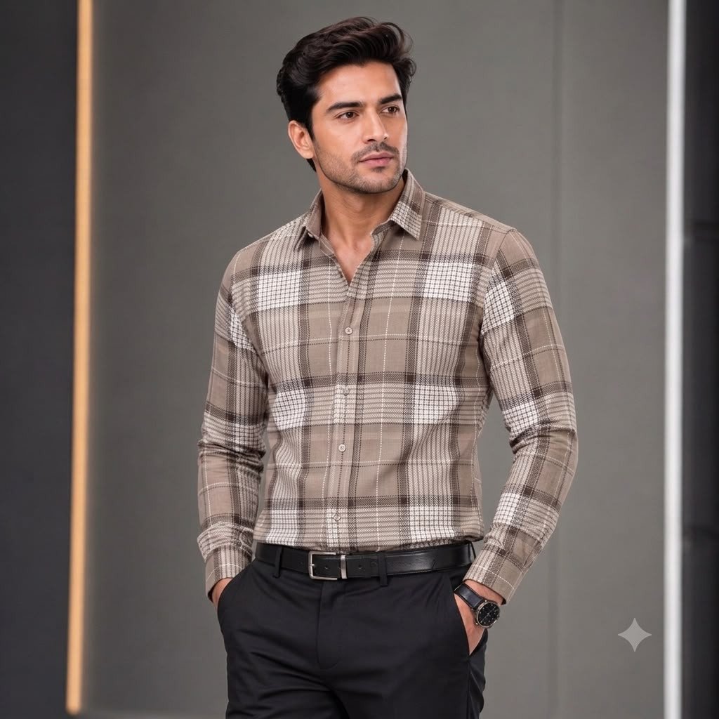 hunter Man's check Shirt 3