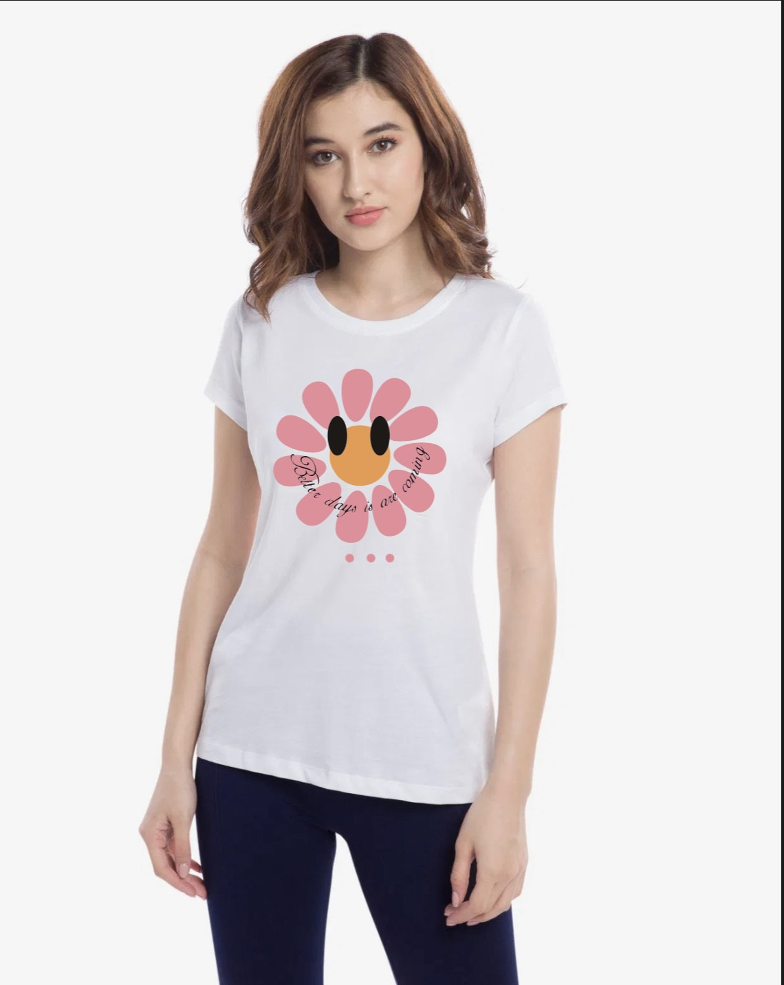 Women white colour t-shirt