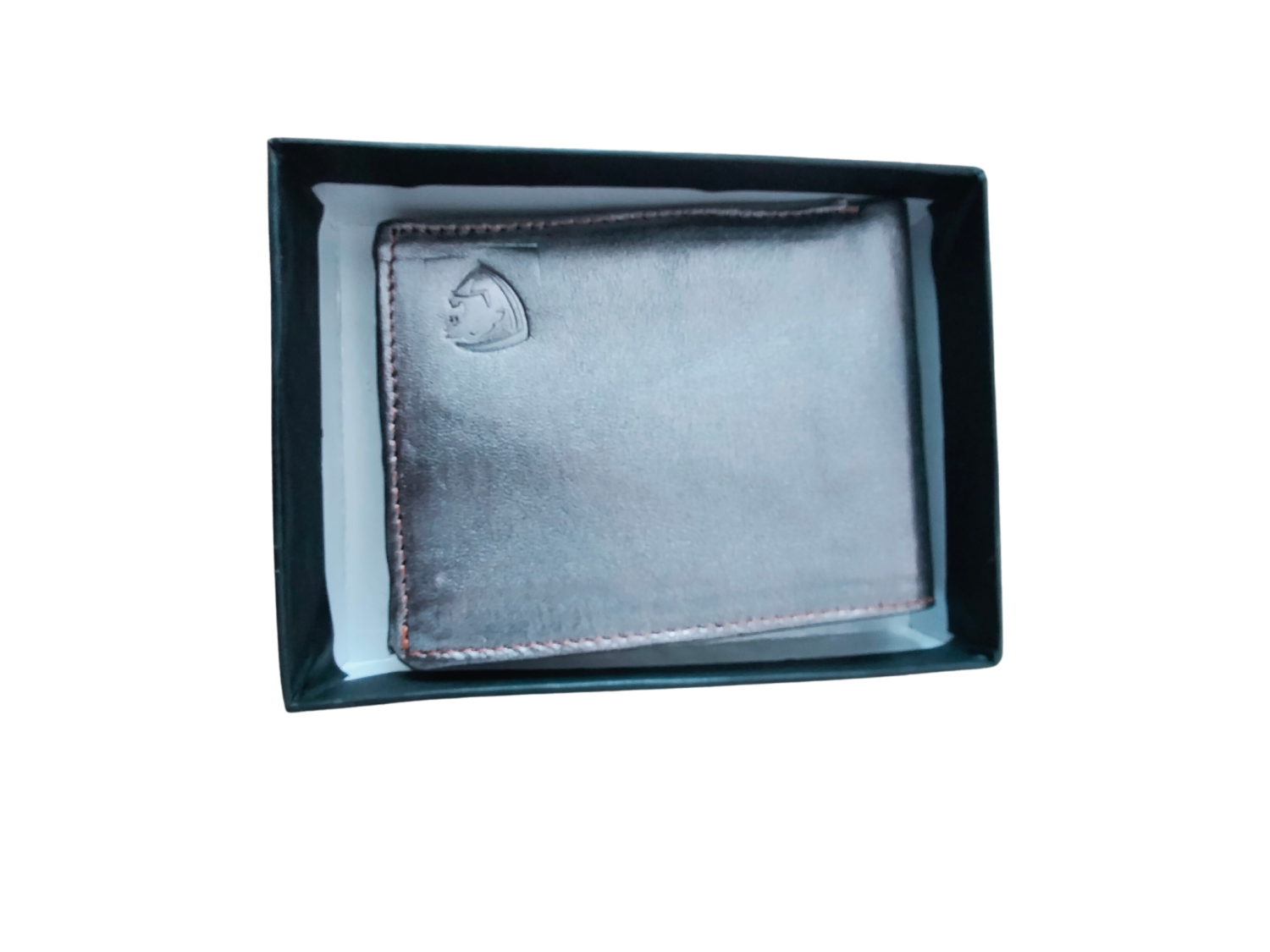 Hunter Men's Formal gray colour leather wallet 04