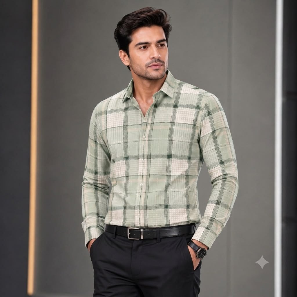 hunter Man's check Shirt 4
