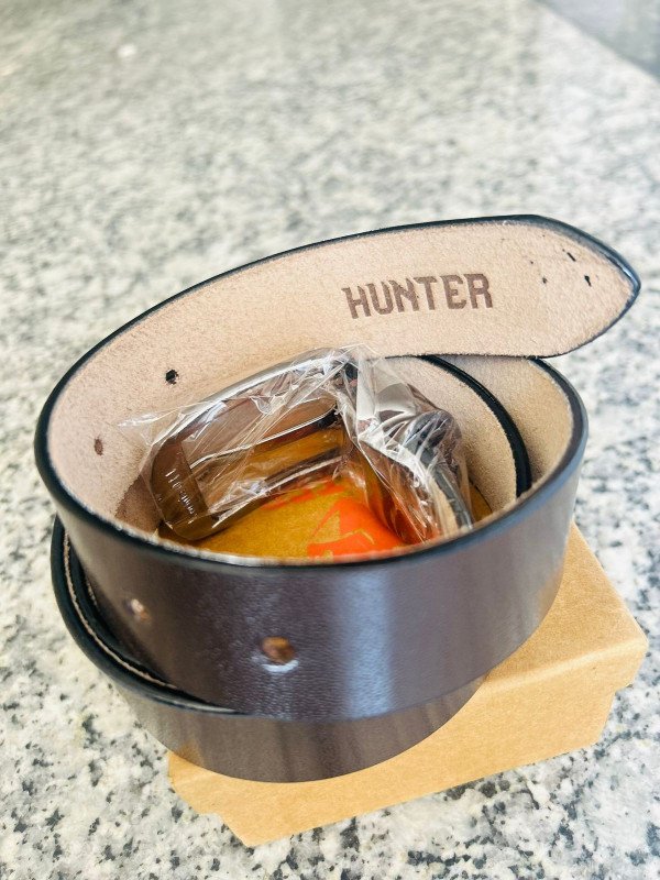 Hunter Men's Formal brown leather Belt