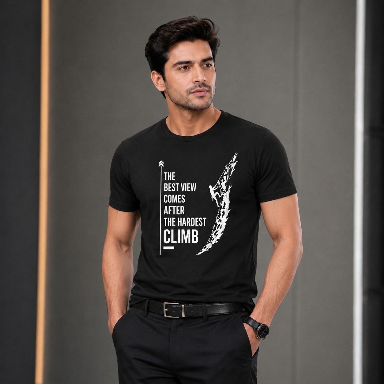 Hunter man balck tshirt