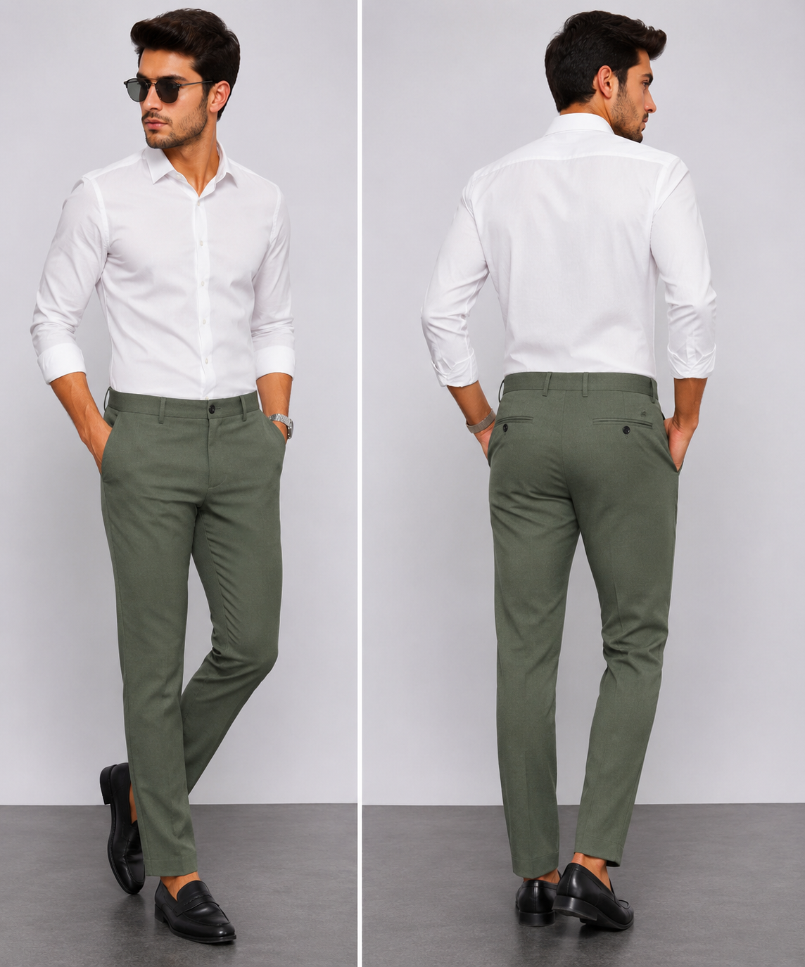 Hunter Man's regular bottam grey formal pants